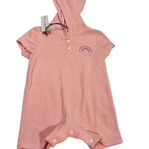 Feather 4 Arrow girls infant Baby Bodysuit Pink 18 month terry cloth NWT rainbow